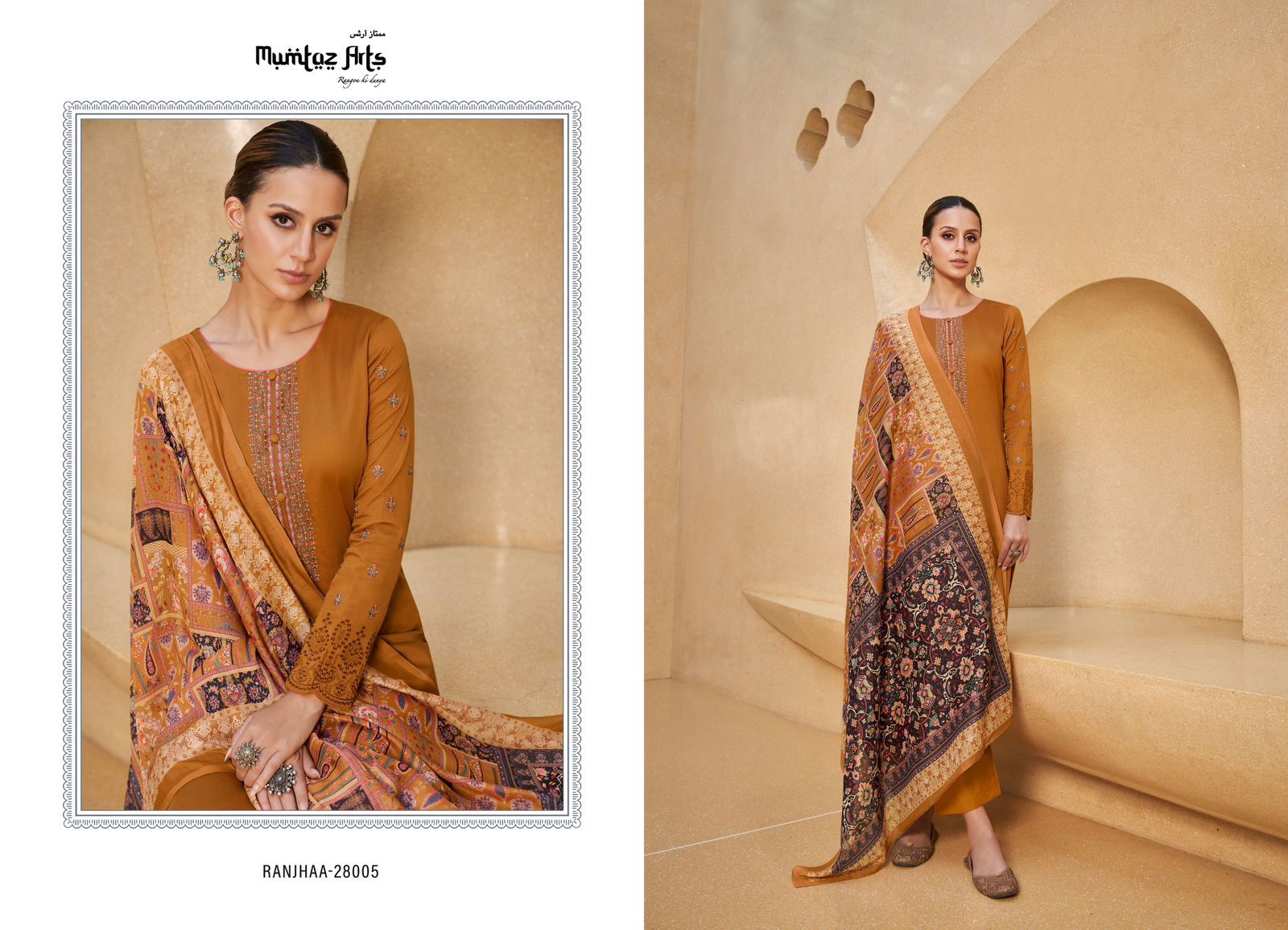 Ranjhaa By Mumtaz Designer Dress Material Catalog